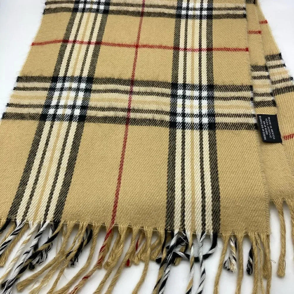 Big Checkered Scarf/Lightweight and Soft It Looks Like a Burberry,But it’s Not